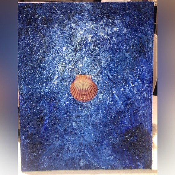 Ocean 🌊 Sea Art Handmade: Acrylic & Shell - Picture 12 of 16